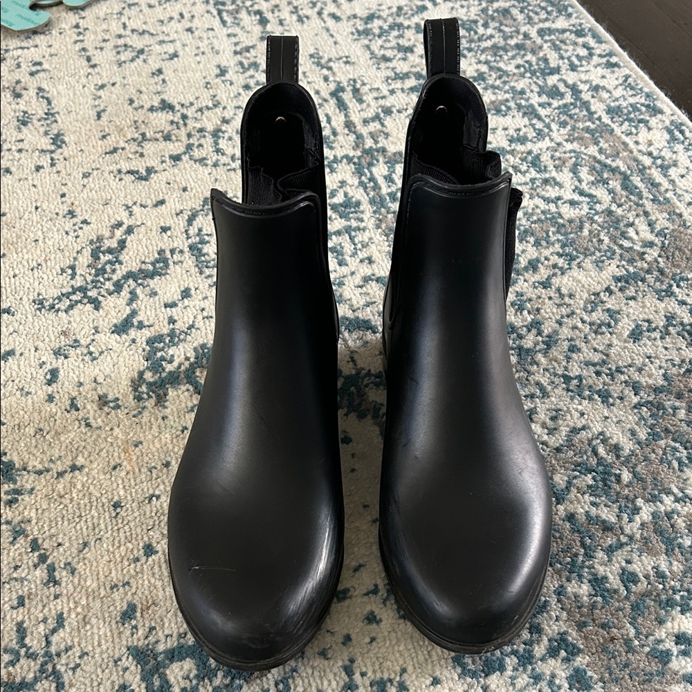 Sam Edelman Black Ankle Rainboots